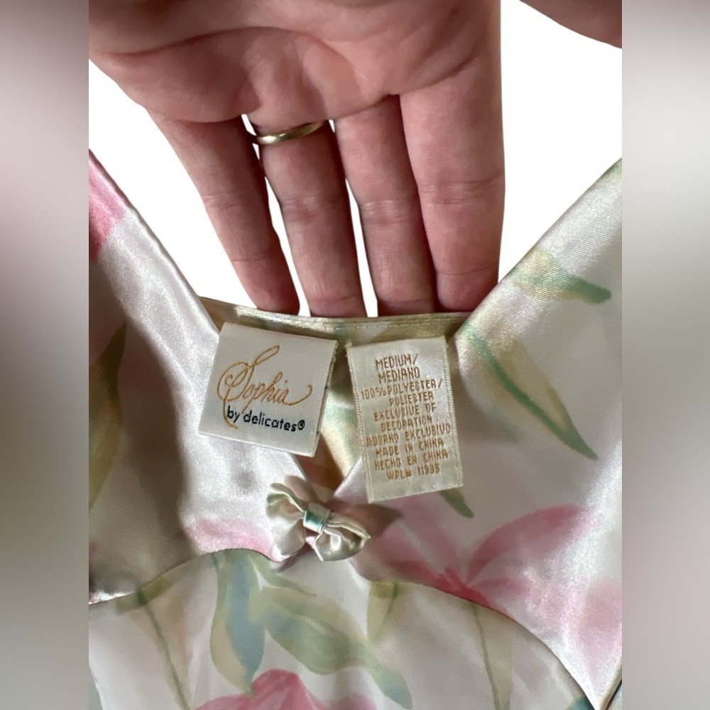 Vintage floral Sophia night gown slip dress - Picture 3 of 5
